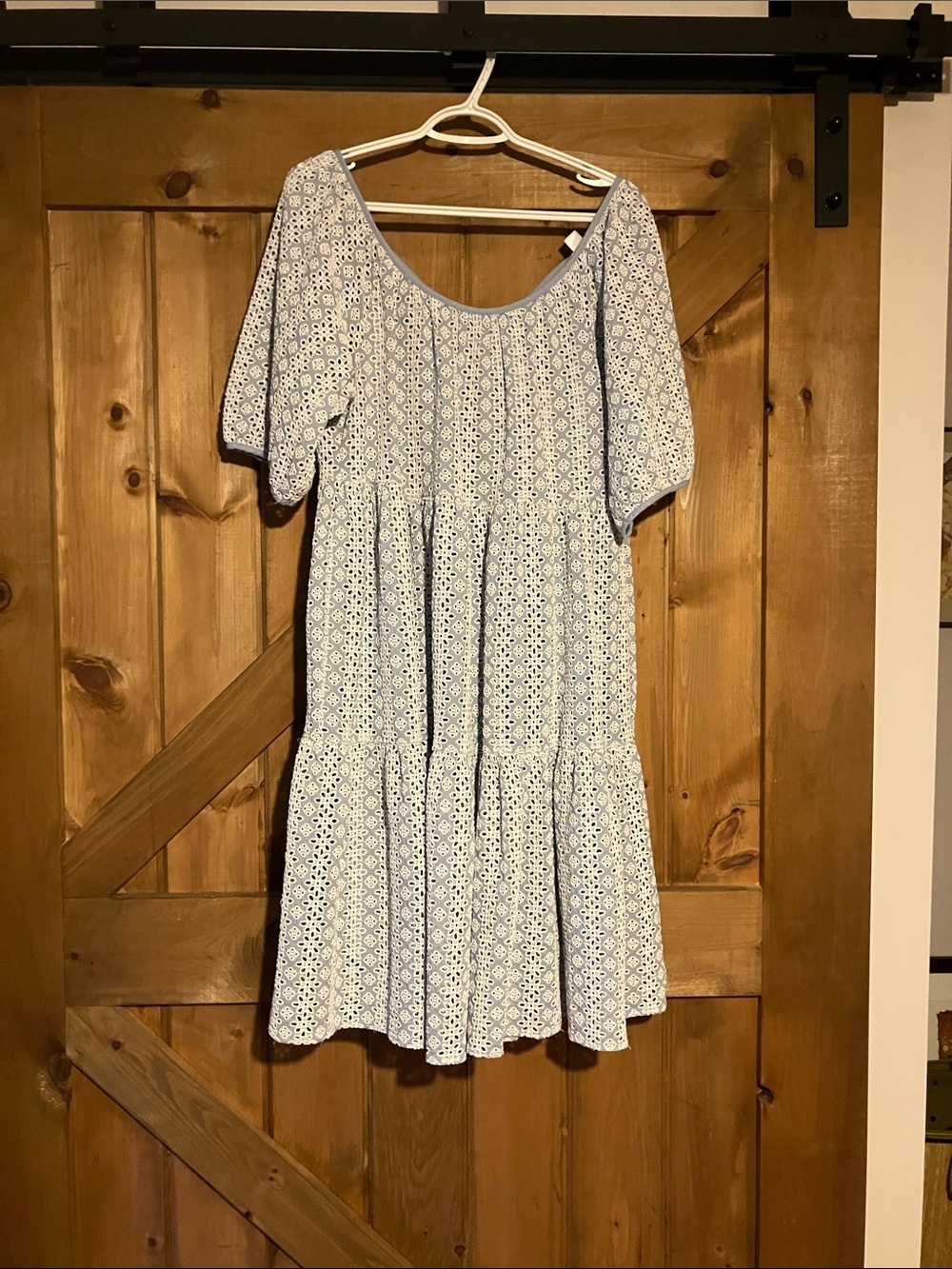Blue eyelet dress Jillian Harris x Joe Fresh
